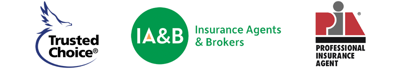 Logos for Trusted Choice, Insurance Agents & Brokers, Professional Insurance Agent Associations